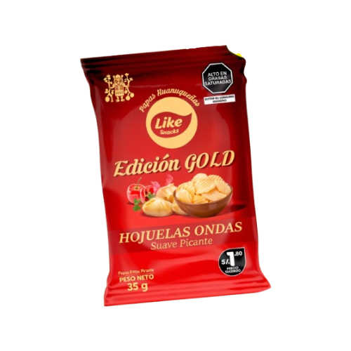 LIKE SNACKS PAPAS GOLD ONDAS PICANTES
