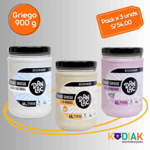 PACK DANLAC GRIEGO 900G X 3 UNDS